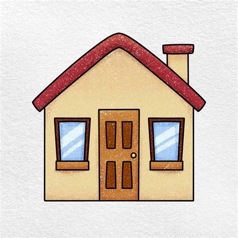 房子怎麼畫|兒童簡筆畫漂亮的房子 How To Draw a House Easy